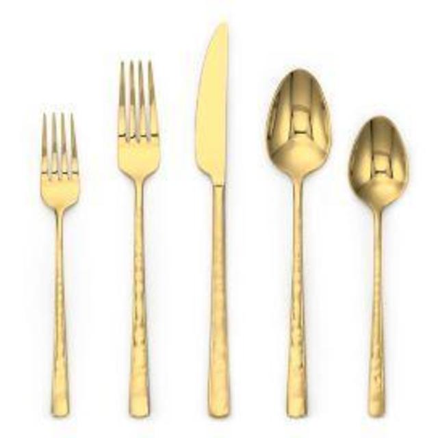 Olivia & Oliver Harper 20-Piece Flatware Set in Gold