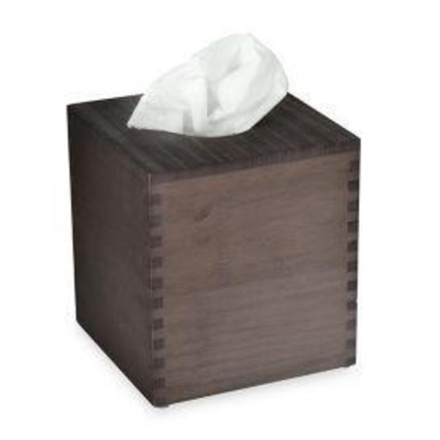 DKNY Battery Park Boutique Tissue Box Cover in Grey