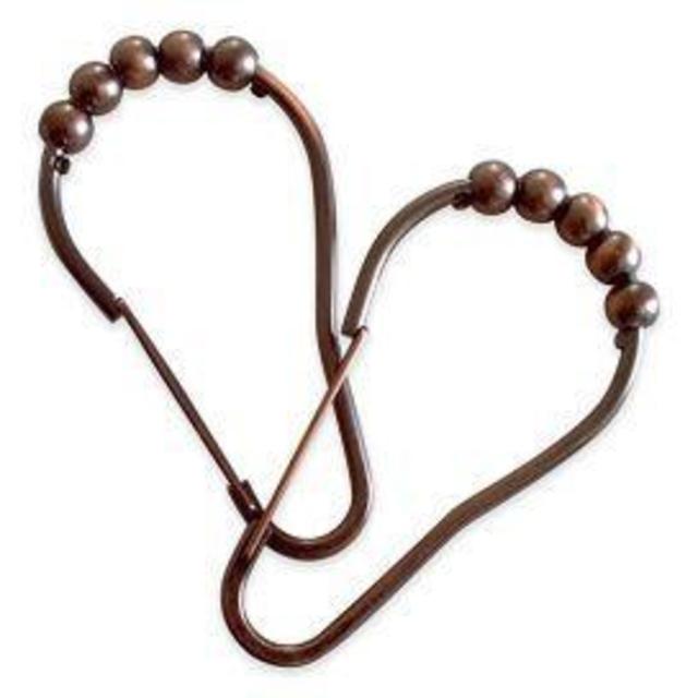 Wamsutta® Spring Roller Shower Hook in Copper (Set of 12)