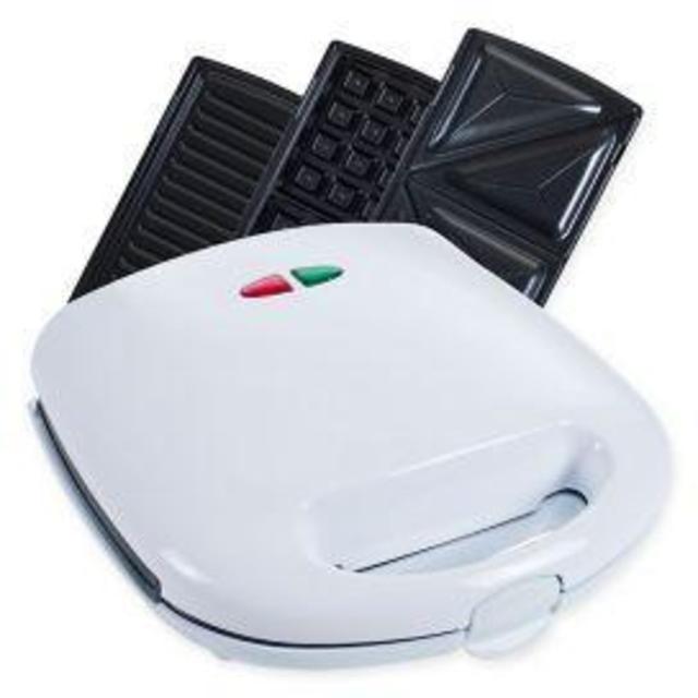 Chef Buddy 3-in-1 Panini Press in White