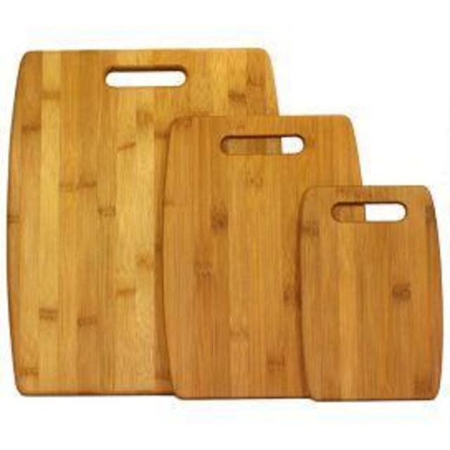Oceanstar 3-Piece Bamboo Cutting Board Set in Natural