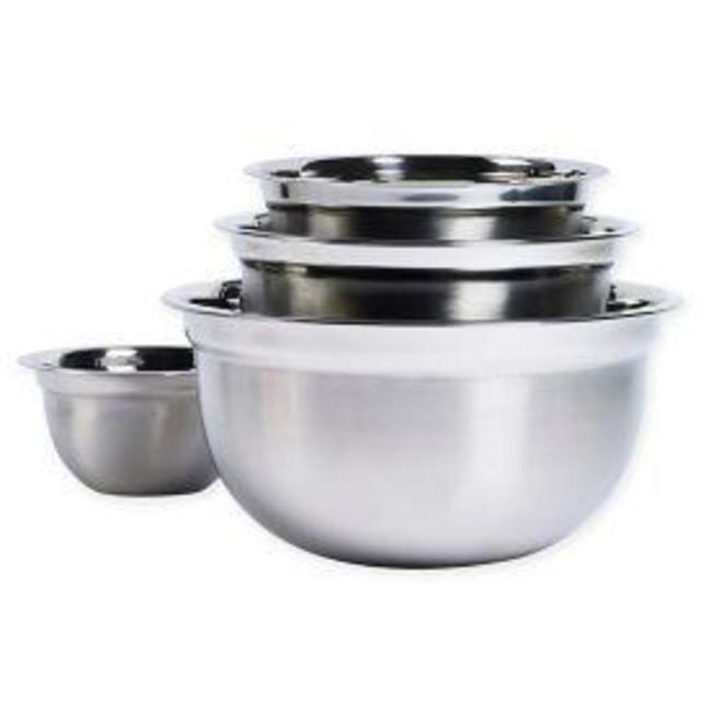 Tabletops Unlimited® 4-Piece Stainless Steel Mixing Bowl Set