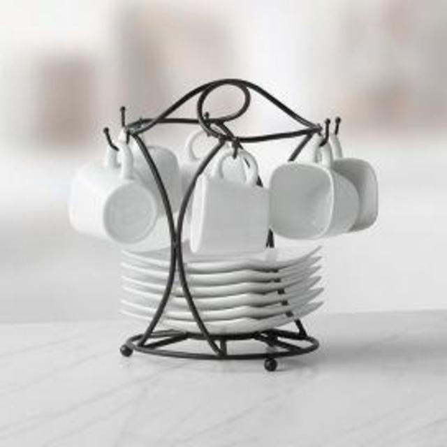 B. Smith 13-Piece Espresso Set with Stand