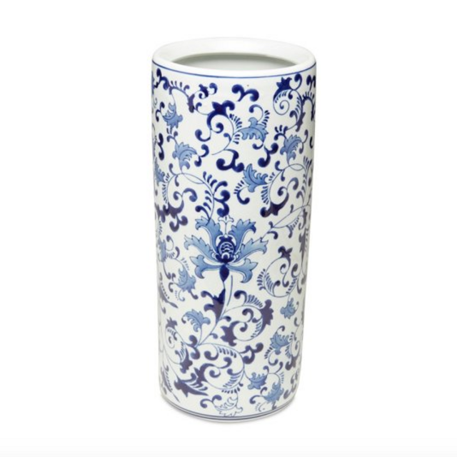 18" Floral Umbrella Stand, Blue/White | One Kings Lane Twitter