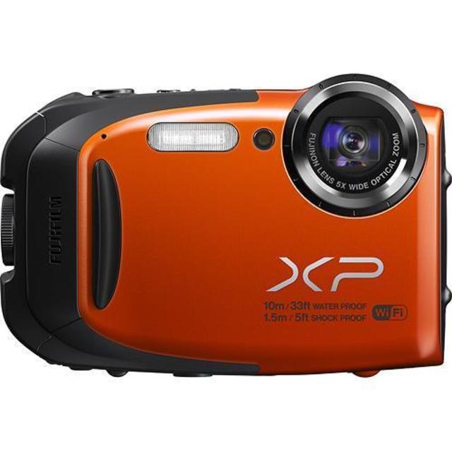Fujifilm - FinePix XP70 16.4-Megapixel Waterproof Digital Camera - Orange