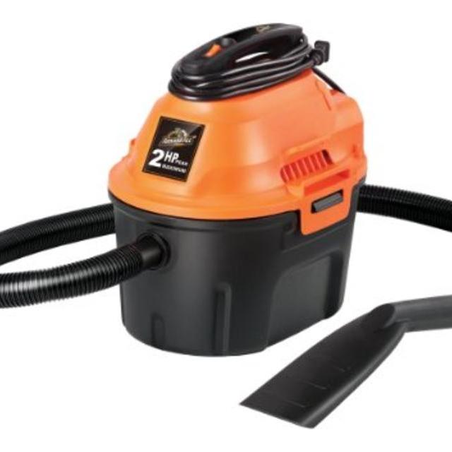 ArmorAll AA255 Utility Wet/Dry Vacuum, 2.5 gallon, 2 HP