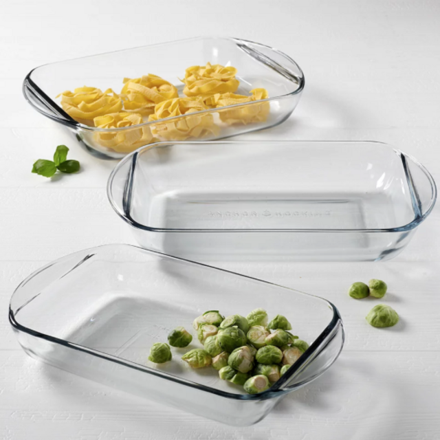 Anchor Hocking Glass Bakeware Value Pack, 3 Piece Count Set