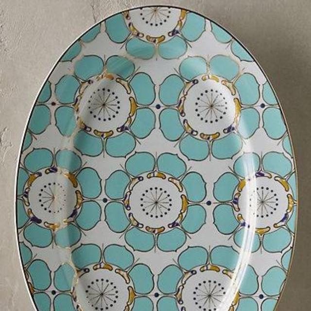 Forbury Small Serving Platter - Turquoise