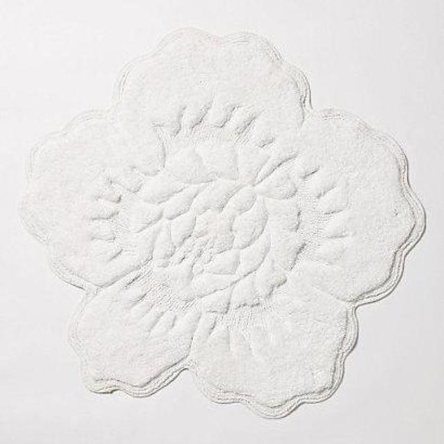 Castile Rose Bathmat - White