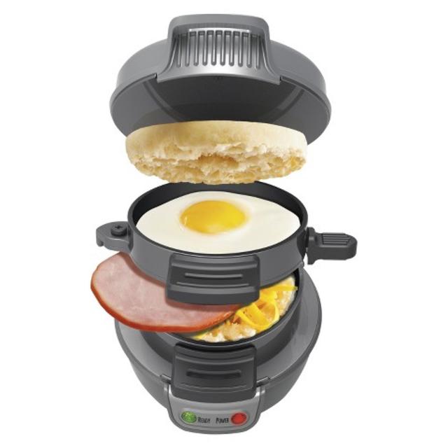 Hamilton Beach Dark Gray Breakfast Sandwich Maker- 25475 product details page