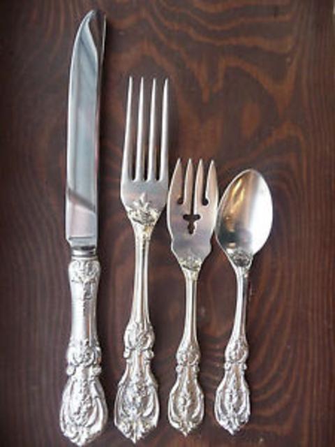 Reed Barton Sterling Francis I TRUE DINNER SIZE Setting 4 pcs
