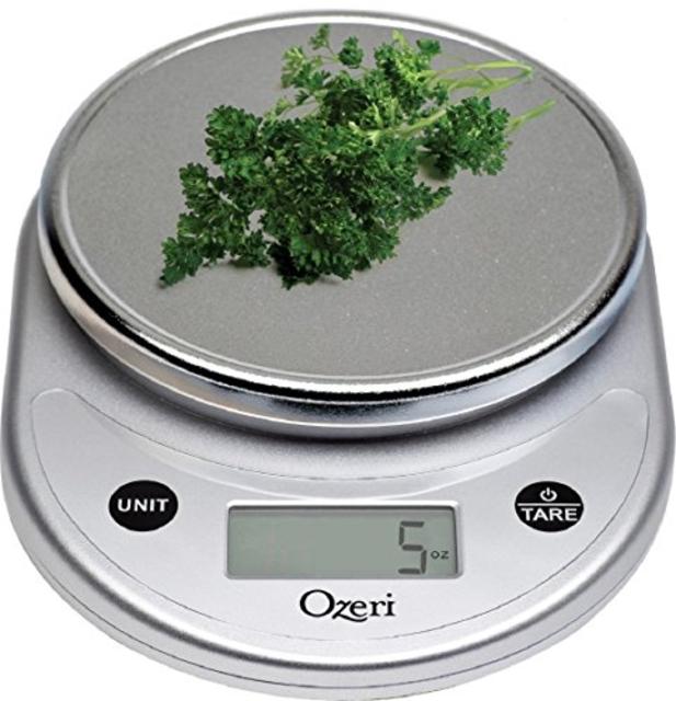 Ozeri Pronto Digital Multifunction Kitchen and Food Scale, Elegant Chrome