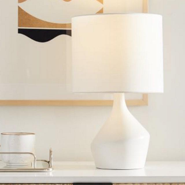 Asymmetry Ceramic Table Lamp (17")