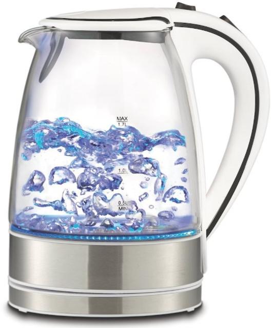 Royal 1.7L Cordless Glass Electric Hot Water Tea Kettle