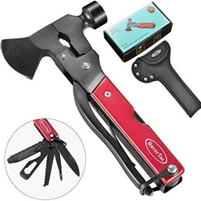 Camping 14 in 1 Stainless Steel Multitool in Durable Black Oxide