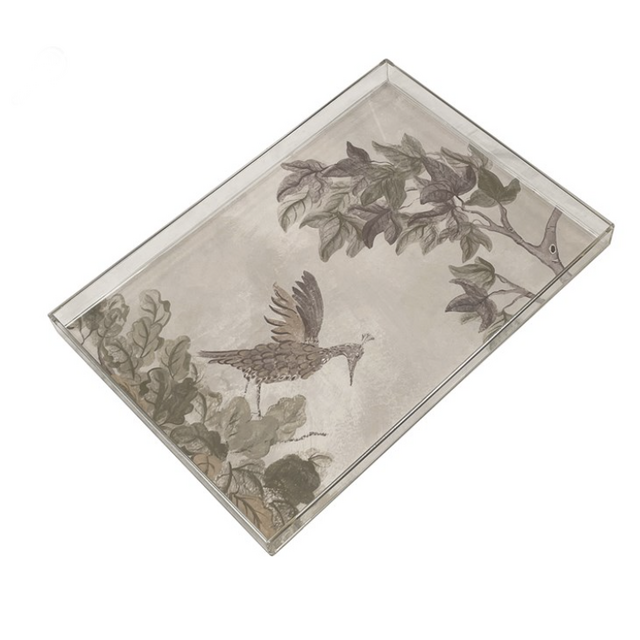 Tall Trees Bird Acrylic Tray