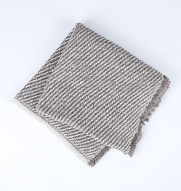 Fringed Stripe Bath Towel
