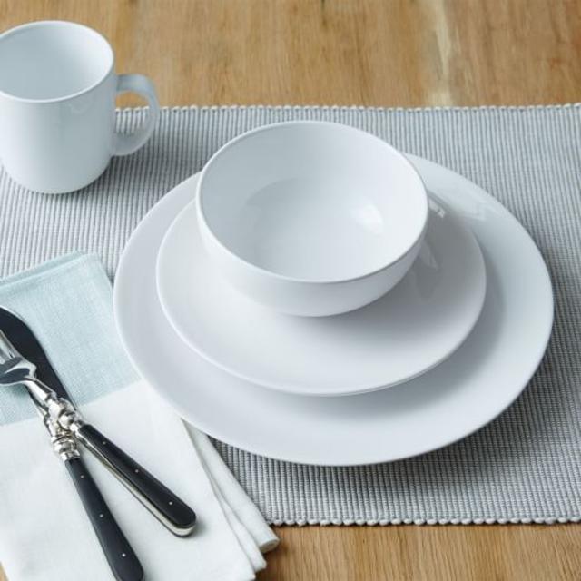 Palette Dinnerware Set - Solid White - Dinner Plates (Set of 4)