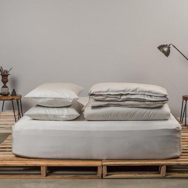 Fitted Sheet - Ash - Queen - Sateen