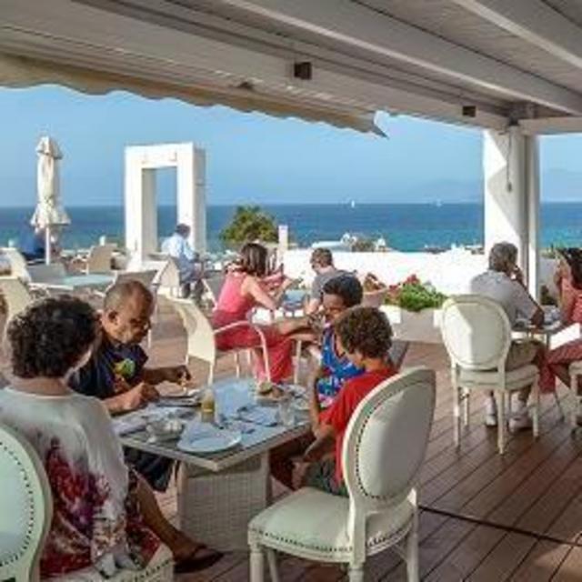 Sunset dinner in Naxos