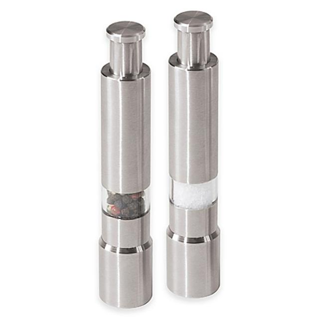 Oggi™ Stainless Steel Spring Action Salt and Pepper Mills