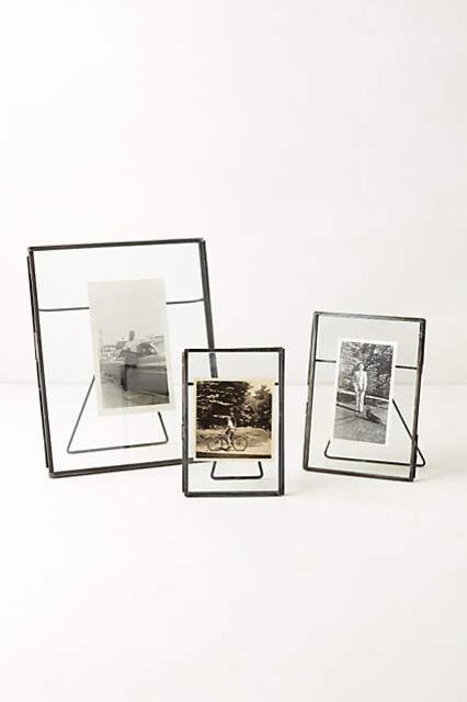Pressed Glass Photo Frame