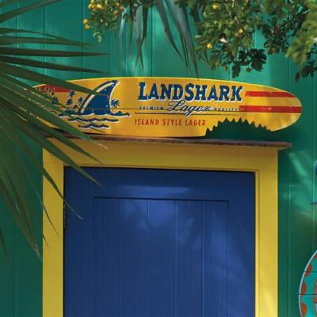 Margaritaville Landshark Sharkbite Pool Sign