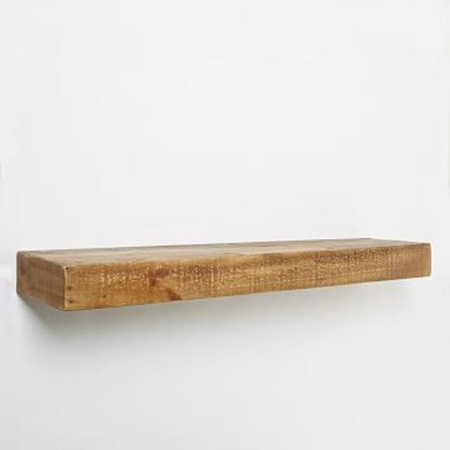 Reclaimed Wood Floating Shelf- 2 Ft, Reclaimed Pine