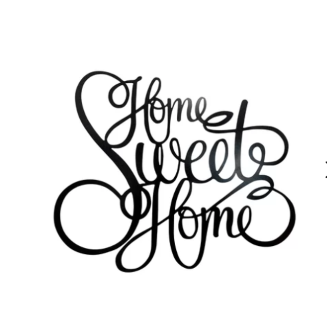 Laser Engraved Home Sweet Home Wall Décor