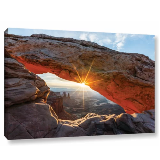 'Mesa Arch Sunburst' by Cody York Photographic Print on Wrapped Canvas