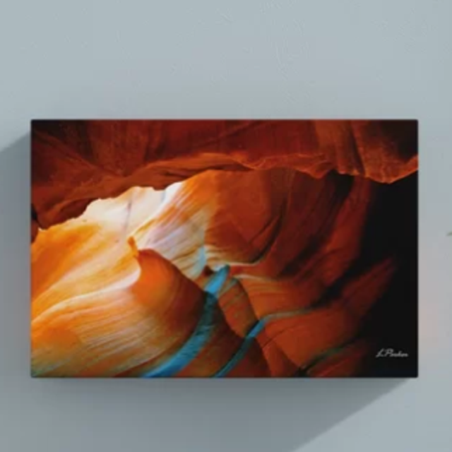 'Slot Canyon V' Photographic on Wrapped Canvas Print