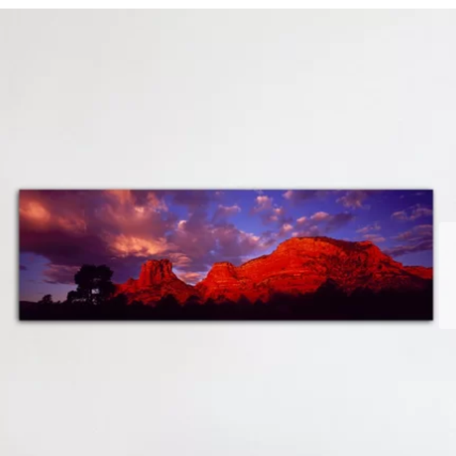 'Rocks at Sunset Sedona, Arizona' Photographic Print on Canvas