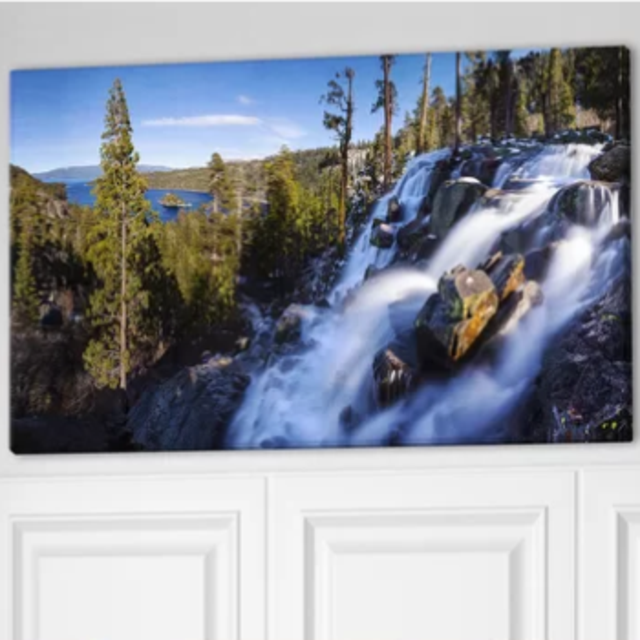 'Eagle Falls Emerald Bay Lake Tahoe' Photographic Print on Wrapped Canvas