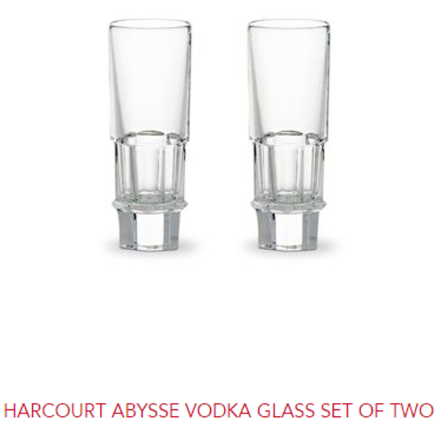 HARCOURT ABYSSE VODKA GLASS SET