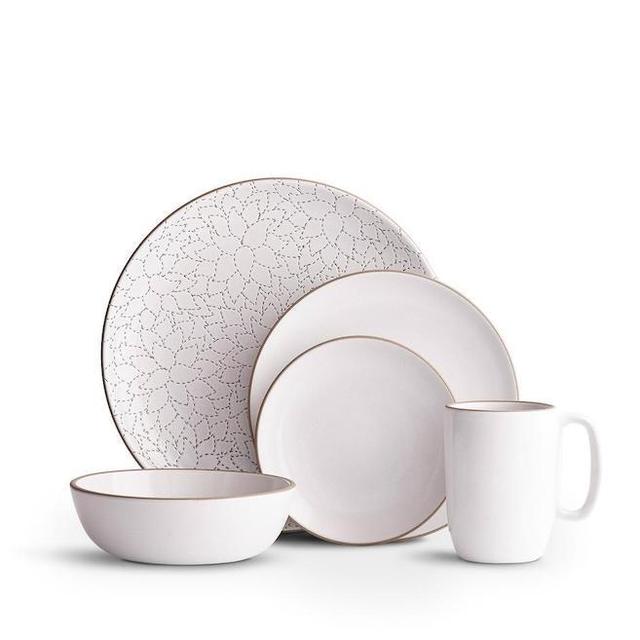 Heath Ceramics Camellia Opaque White Dinnerware Set
