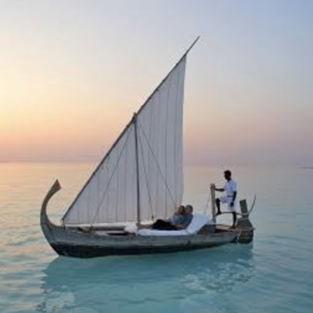 Sunset sail on a traditional Dhoni, Maldives