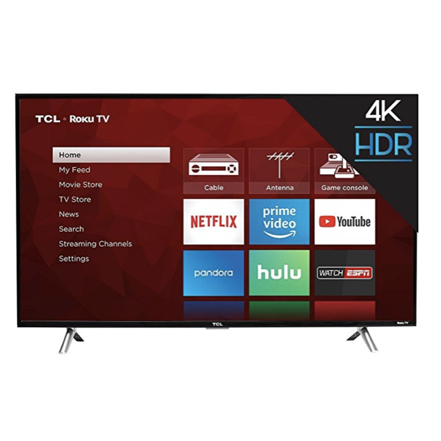 TCL 49S405 49-Inch 4K Ultra HD Roku Smart LED TV (2017 Model)