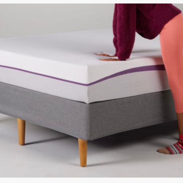 Purple Queen Mattress | Hyper-Elastic Polymer Bed Supports Your Back Like A Firm Mattress and Cradles Your Hips and Shoulders Like A Soft Mattress - Cooler and More Supportive Than Memory Foam