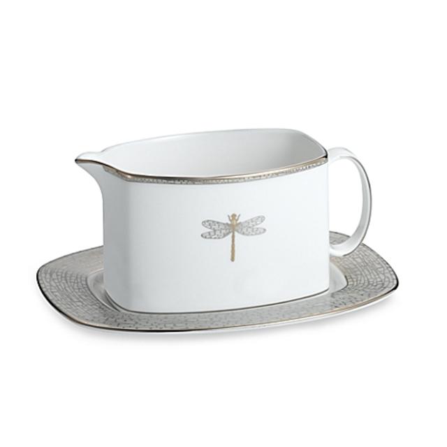 kate spade new york June Lane™ Platinum Gravy Boat and Stand