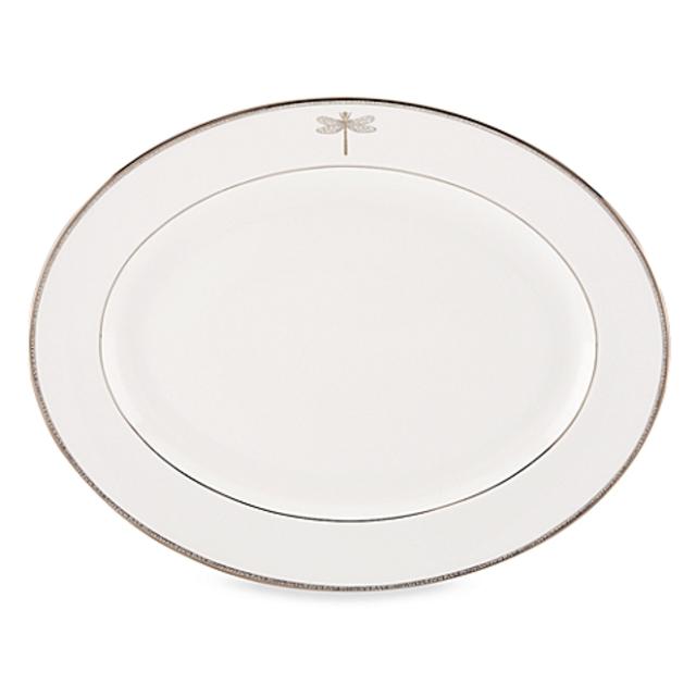 kate spade new york June Lane™ Platinum 16-Inch Oval Platter
