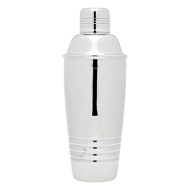 Top Shelf Silver Stainless Steel Double Wall Cocktail Shaker