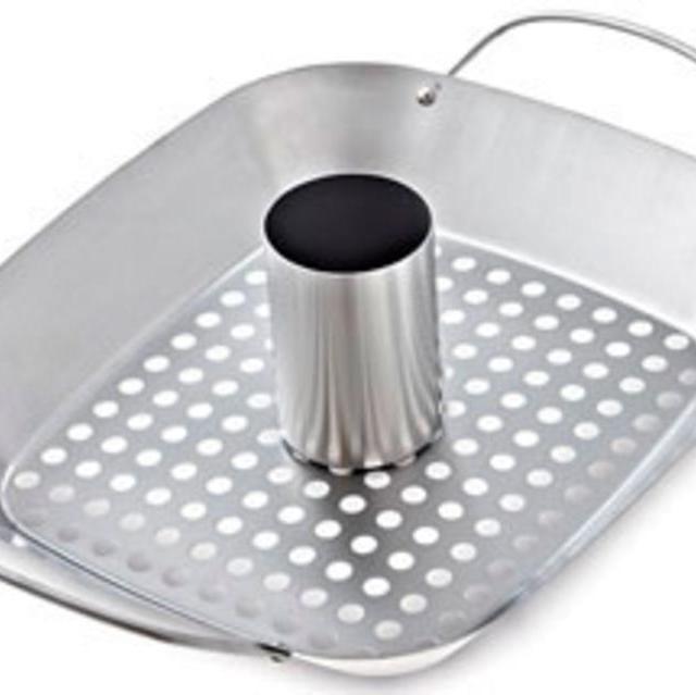 BBQ Roasting Pan & Can Holder