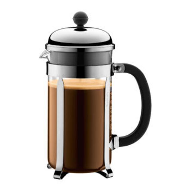 Bodum Chambord French Press Coffee Maker & Four Bistro Glass Set