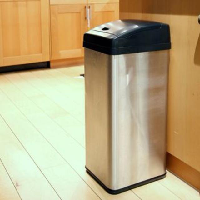 iTouchless 13-gallon Stainless Steel Touchless Trash Can