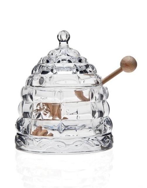 Beehive Crystal Honey Jar