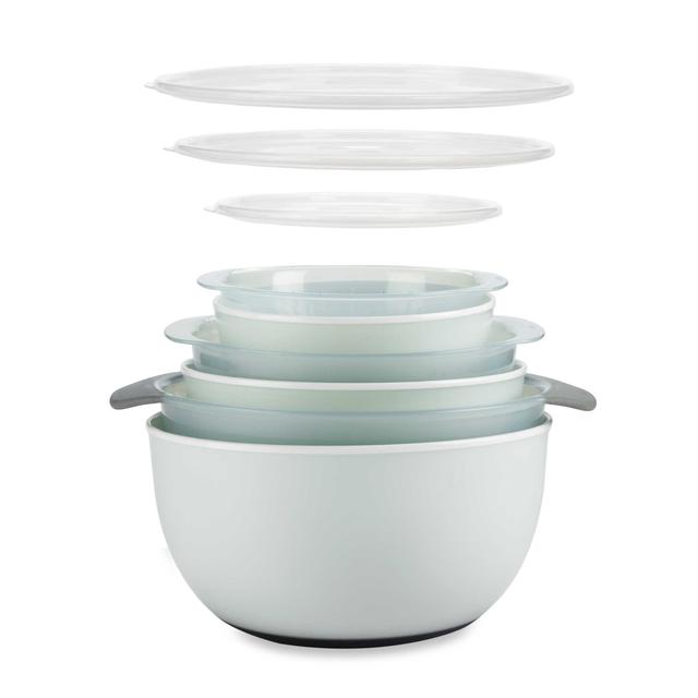 OXO Good Grips® 9-Piece Nesting Bowls and Colanders Set in Seaglass Blue