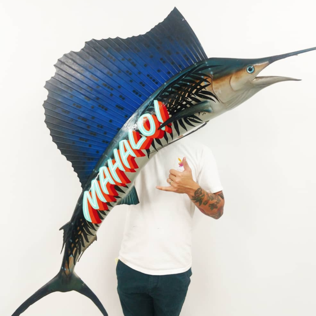 Hand Painted Fish by @old5anddimesignco