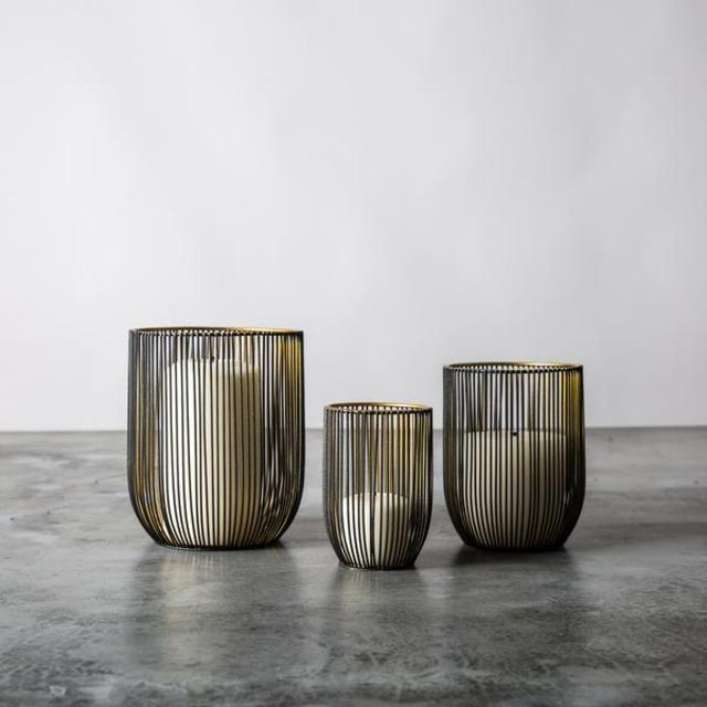Luna Votive Holders - 1 Large, 1 Medium, & 1 Small