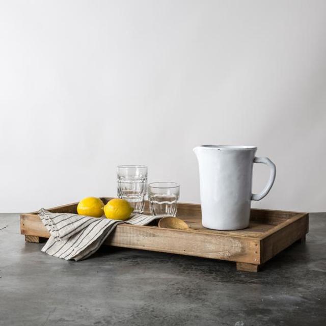 Wooden Footed Tray