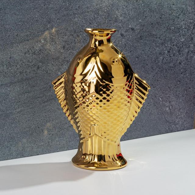 Double Fish Vase (GOLD)